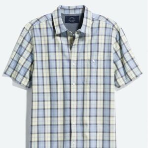 Shor One Pocket Coastal Shirt - Large/Tall - Blue & Yellow - Never Worn - Tags